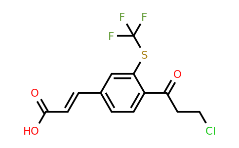 1807418-58-1 | 4-(3-Chloropropanoyl)-3-(trifluoromethylthio)cinnamic acid
