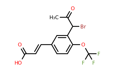 1807418-74-1 | 3-(1-Bromo-2-oxopropyl)-4-(trifluoromethoxy)cinnamic acid