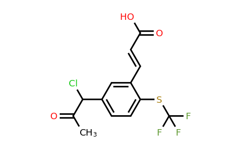 1807419-00-6 | 5-(1-Chloro-2-oxopropyl)-2-(trifluoromethylthio)cinnamic acid