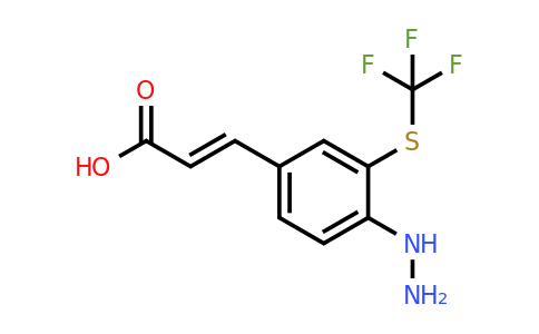 1807419-07-3 | 4-Hydrazinyl-3-(trifluoromethylthio)cinnamic acid