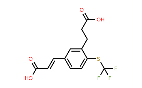 1807419-09-5 | 3-(2-Carboxyethyl)-4-(trifluoromethylthio)cinnamic acid