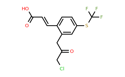1807419-20-0 | 2-(3-Chloro-2-oxopropyl)-4-(trifluoromethylthio)cinnamic acid