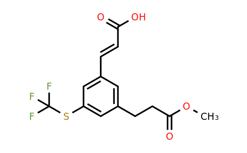 1807419-21-1 | 3-(3-Methoxy-3-oxopropyl)-5-(trifluoromethylthio)cinnamic acid