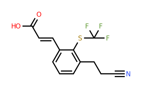 1807419-26-6 | 3-(2-Cyanoethyl)-2-(trifluoromethylthio)cinnamic acid