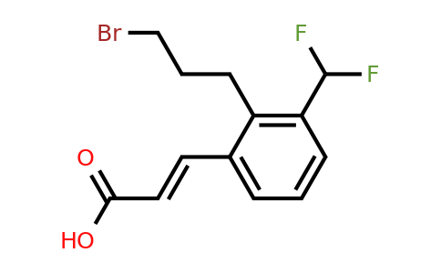 1807419-29-9 | 2-(3-Bromopropyl)-3-(difluoromethyl)cinnamic acid