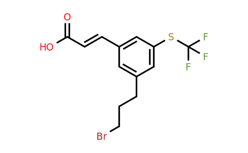 1807419-40-4 | 3-(3-Bromopropyl)-5-(trifluoromethylthio)cinnamic acid