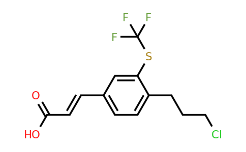 1807419-48-2 | 4-(3-Chloropropyl)-3-(trifluoromethylthio)cinnamic acid