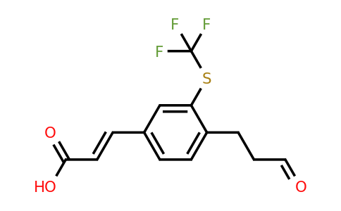 1807419-56-2 | 4-(3-Oxopropyl)-3-(trifluoromethylthio)cinnamic acid