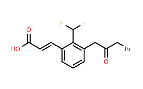 1807419-80-2 | 3-(3-Bromo-2-oxopropyl)-2-(difluoromethyl)cinnamic acid