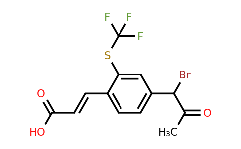 1807420-09-2 | 4-(1-Bromo-2-oxopropyl)-2-(trifluoromethylthio)cinnamic acid
