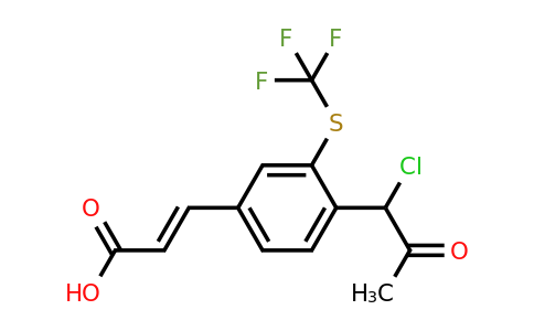 1807420-12-7 | 4-(1-Chloro-2-oxopropyl)-3-(trifluoromethylthio)cinnamic acid