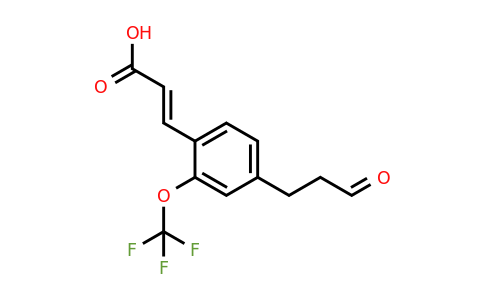 1807420-45-6 | 4-(3-Oxopropyl)-2-(trifluoromethoxy)cinnamic acid