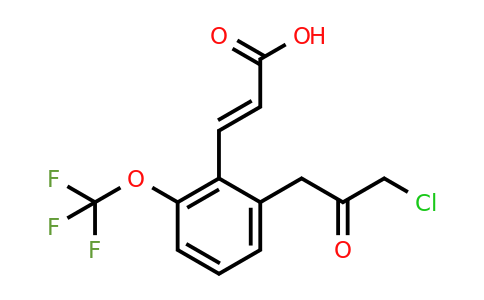 1807420-54-7 | 2-(3-Chloro-2-oxopropyl)-6-(trifluoromethoxy)cinnamic acid