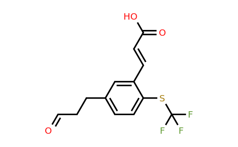 1807420-68-3 | 5-(3-Oxopropyl)-2-(trifluoromethylthio)cinnamic acid