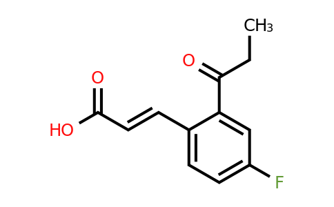 1807422-78-1 | 4-Fluoro-2-propionylcinnamic acid