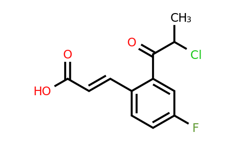 1807422-88-3 | 2-(2-Chloropropanoyl)-4-fluorocinnamic acid