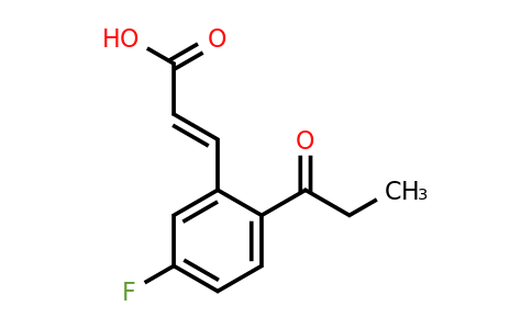 1807423-80-8 | 5-Fluoro-2-propionylcinnamic acid