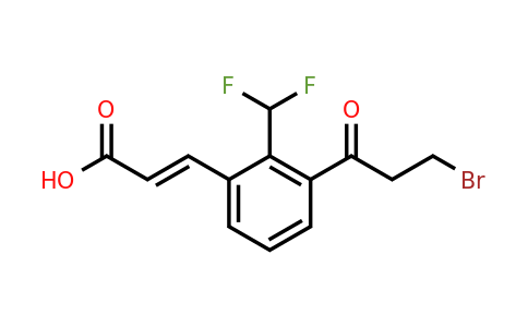 1807423-98-8 | 3-(3-Bromopropanoyl)-2-(difluoromethyl)cinnamic acid