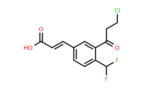 1807424-27-6 | 3-(3-Chloropropanoyl)-4-(difluoromethyl)cinnamic acid