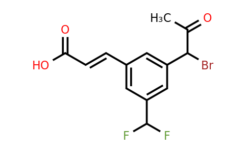 1807424-38-9 | 3-(1-Bromo-2-oxopropyl)-5-(difluoromethyl)cinnamic acid