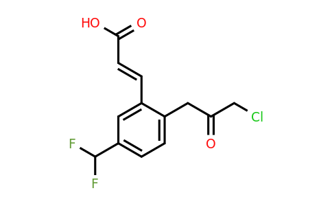1807424-49-2 | 2-(3-Chloro-2-oxopropyl)-5-(difluoromethyl)cinnamic acid