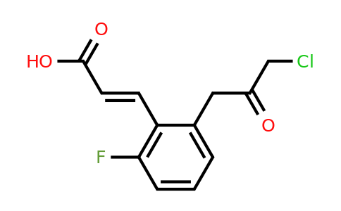 1807426-70-5 | 2-(3-Chloro-2-oxopropyl)-6-fluorocinnamic acid