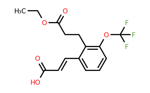 1807426-87-4 | 2-(3-Ethoxy-3-oxopropyl)-3-(trifluoromethoxy)cinnamic acid