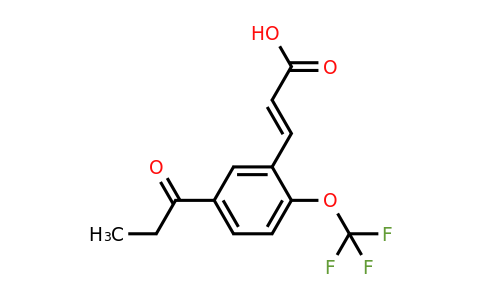 1807427-35-5 | 5-Propionyl-2-(trifluoromethoxy)cinnamic acid