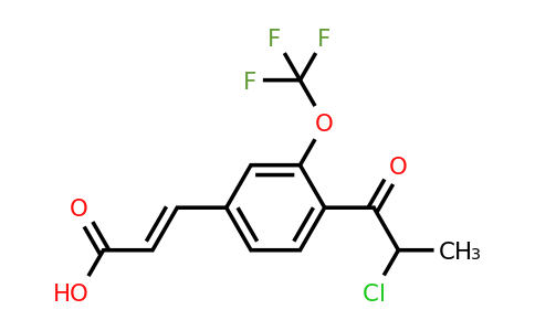 1807427-48-0 | 4-(2-Chloropropanoyl)-3-(trifluoromethoxy)cinnamic acid
