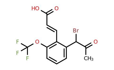 1807427-60-6 | 2-(1-Bromo-2-oxopropyl)-6-(trifluoromethoxy)cinnamic acid