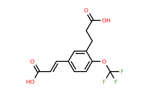 1807427-93-5 | 3-(2-Carboxyethyl)-4-(trifluoromethoxy)cinnamic acid