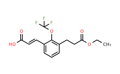 1807427-98-0 | 3-(3-Ethoxy-3-oxopropyl)-2-(trifluoromethoxy)cinnamic acid