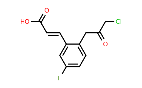 1807428-47-2 | 2-(3-Chloro-2-oxopropyl)-5-fluorocinnamic acid