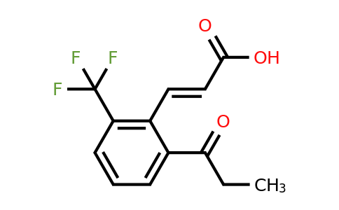 1807428-48-3 | 2-Propionyl-6-(trifluoromethyl)cinnamic acid