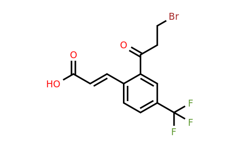 1807428-55-2 | 2-(3-Bromopropanoyl)-4-(trifluoromethyl)cinnamic acid