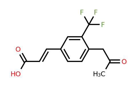 1807428-67-6 | 4-(2-Oxopropyl)-3-(trifluoromethyl)cinnamic acid