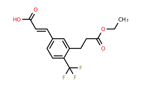 1807428-73-4 | 3-(3-Ethoxy-3-oxopropyl)-4-(trifluoromethyl)cinnamic acid