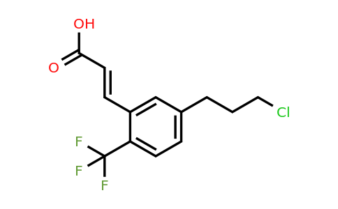 1807428-99-4 | 5-(3-Chloropropyl)-2-(trifluoromethyl)cinnamic acid