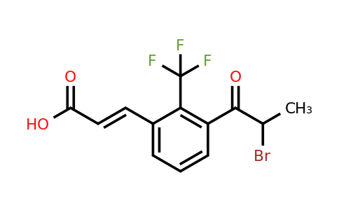 1807429-04-4 | 3-(2-Bromopropanoyl)-2-(trifluoromethyl)cinnamic acid