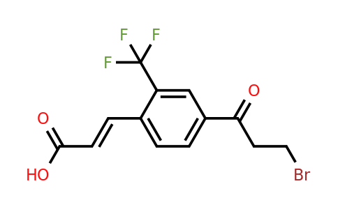 1807429-08-8 | 4-(3-Bromopropanoyl)-2-(trifluoromethyl)cinnamic acid