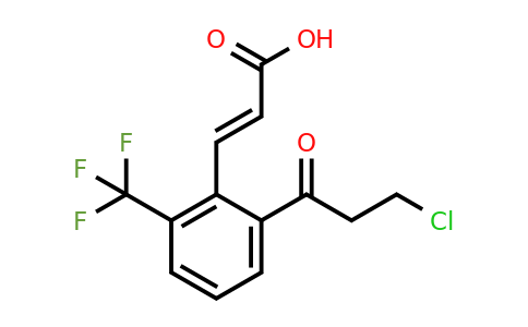 1807429-15-7 | 2-(3-Chloropropanoyl)-6-(trifluoromethyl)cinnamic acid