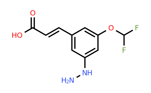1807429-19-1 | 3-(Difluoromethoxy)-5-hydrazinylcinnamic acid