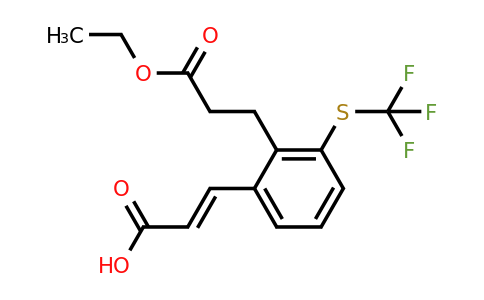1807429-20-4 | 2-(3-Ethoxy-3-oxopropyl)-3-(trifluoromethylthio)cinnamic acid