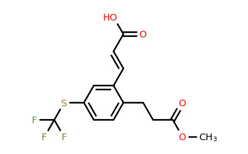 1807429-22-6 | 2-(3-Methoxy-3-oxopropyl)-5-(trifluoromethylthio)cinnamic acid