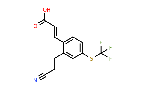 1807429-26-0 | 2-(2-Cyanoethyl)-4-(trifluoromethylthio)cinnamic acid