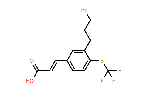 1807429-30-6 | 3-(3-Bromopropyl)-4-(trifluoromethylthio)cinnamic acid