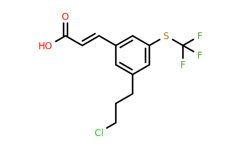 1807429-32-8 | 3-(3-Chloropropyl)-5-(trifluoromethylthio)cinnamic acid