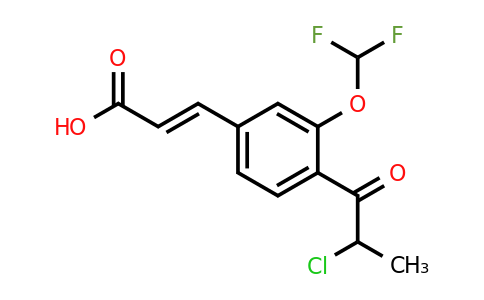 1807429-60-2 | 4-(2-Chloropropanoyl)-3-(difluoromethoxy)cinnamic acid