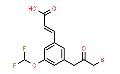 1807429-67-9 | 3-(3-Bromo-2-oxopropyl)-5-(difluoromethoxy)cinnamic acid