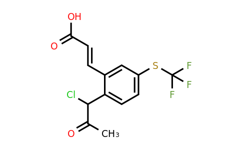 1807429-70-4 | 2-(1-Chloro-2-oxopropyl)-5-(trifluoromethylthio)cinnamic acid
